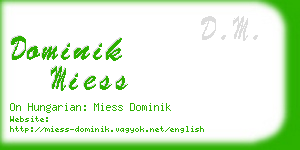 dominik miess business card